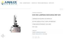 Amolux 605 - *NETO* AMOLUX  LAMP DESCARGA D3S 85V 35W PK32D-5