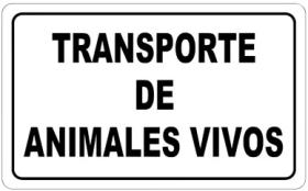 Matriculas Europeas 105OV2 - ANIMALES VIVOS 285X205 PVC BLANCA